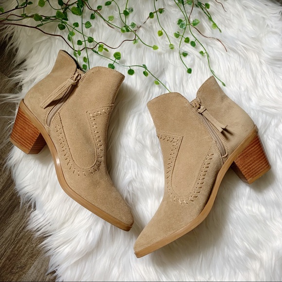 NEW | Rebecca Minkoff Leather Suede Lulu Bootie Ankle Boot Western - Picture 3 of 8